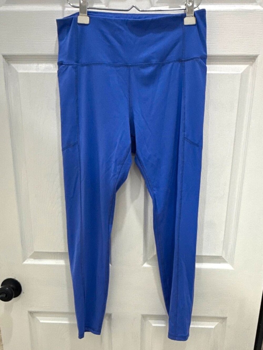 Juicy Couture Sport Blue Logo High Rise Ankle Leggings XL Stretch